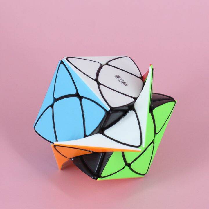 qiyi-super-ivy-speed-cube-mofangge-corner-mastermorphix-cube-triangle-pyramid-magic-cube-gear-shape-educational-toys-puzzle-brain-teasers