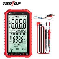 TOOLTOP ET8134 Digital Multimeter 4.7In LCD DC/AC Current Voltage Measurement Capacitance Resistance Measuring Meter NCV Tester