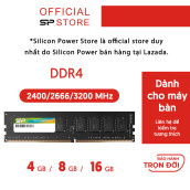 Ram máy tính Silicon Power DDR4 2400 2666 3200 Mhz U-DIMM 4GB 8GB 16GB