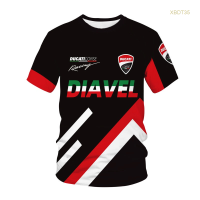 New！2023！T-shirt singkat dengan logo Ducati, mode musim panas, pria 2023 High quality products （Freeprinting of names）