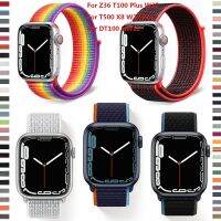 ❍№┋ NEW Nylon Loop Strap For IWO Series 6 7 Smart Watch Z36 T100 Plus W37 For SmartWatch T500 X8 W27 Pro For DT100 HW22 Wristbands