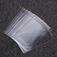 100 PCS/set White Transparent Frosted Self-adhesive Plastic Bag Cookie Candy Bag Wedding Christmas Birthday Party OPP Bag