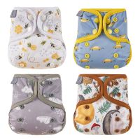 Elinfant Newborn Diaper Cover Washable Baby Cover Cartoon Animal Adjustable Nappy Reusable Cloth Diapers Available Cloth Diapers