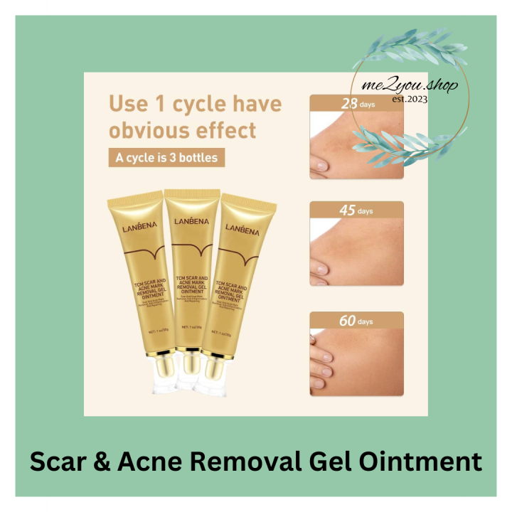 M2U LANBENA Scar Remover Gel Cream Acne Treatment Whitening Moisturizer