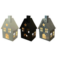 House Shape Candle Holder Vintage House Lantern Candle Holder Candle Lantern Tealight Holder for Home Desktop Garden Living-Room Hotel Store Decoration ordinary