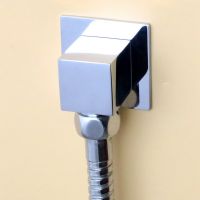 G1/2Inch Shower Hose Connector Square Accessories for Bathroom Brass Body Wall Connector Bracket for Shower Hose