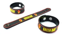 GREEN DAY ริสแบนด์ วงดนตรี wristband ร็อค อีโม เดธ แทรส เมทัล ป๊อป เกาหลี วัสดุ ยางซิลิโคน เกรดพรีเมี่ยม ปั๊มนูน พรีเมี่ยม 2-3 วันรับของ GDY79NNN