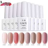 สีเจลคุณภาพดี Gaoy โทนชมพูนู๊ดโทนสีสุภาพ  มี 8 สี สินค้าพร้อมส่ง!