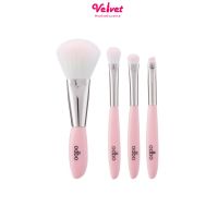 เซ็ทแปรงแต่งหน้า ขนาดพกพา มาพร้อมกระเป๋า เซ็ท 4ชิ้น Odbo Prefect Brush (OD844)