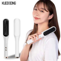 KUDIXIONG หวีผมตรงไม่เจ็บผมที่หนีบผมตรง Curl Dual-Purpose Splint Curling Comb Lazy Curler