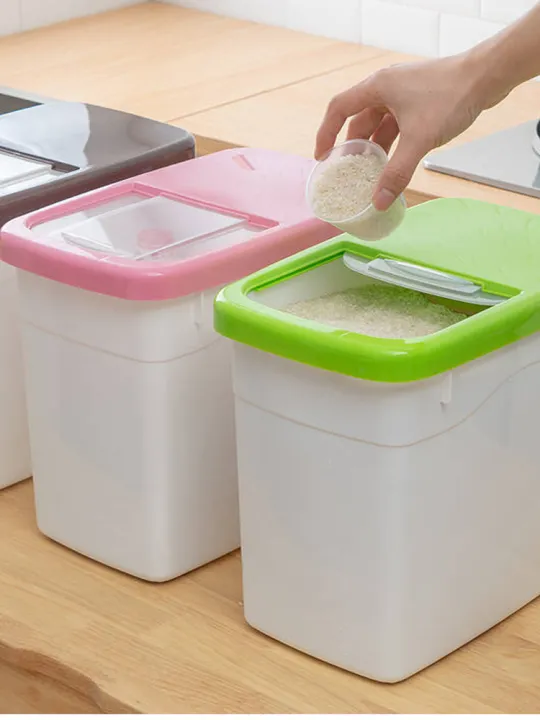 30 kg household rice barrel 20 kg moistureproof insectproof sealed rice storage box small 10