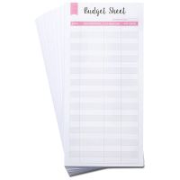 90 Pcs Expense Budget Sheets, Bill Organizer for A6 Budget Binder, Cash Envelope Trackers for Budgeting, Budget Planner