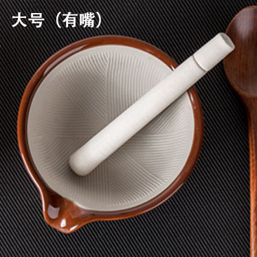 ญี่ปุ่นคู่มือเซรามิกชามบดครัว-mash-สิ่งประดิษฐ์กระเทียมเจ้าชู้กระเทียมเครื่องบดงา