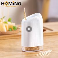 Natural Bamboo Toothpick With Box Durable Wood Bamboo Picks For Home Restaurant Hotel Kitchen Products Toothpicks Bottle Holders