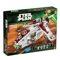 ตัวต่อเลโก้Lego 18012 Star Wars Republic Gunboat 75021 Boy Assembled Building Block Toy 05041