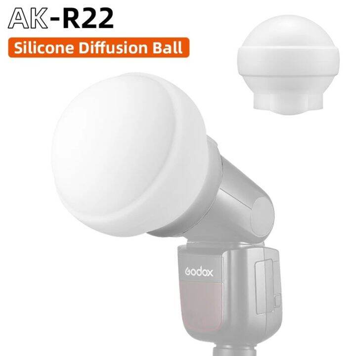 Collapsible Silicone Photography Diffuser Dome Godox AKR22 for V1