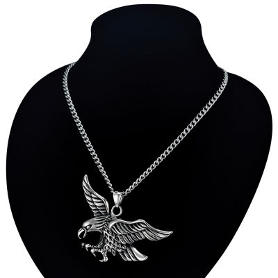 Eagle Statement Necklace &amp; Pendant Stainless Steel Men Jewelry Wholesale Collares Punk GoldSilver Color Aigle Chain Necklaces