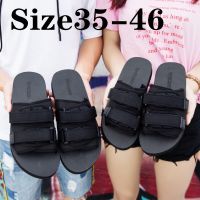 COD ❒ The Outline Shop27dgsd6gfd Ready Stock Plus Size 35-46 Sandals Thick Bottom Flat Anti-slip Men Women Shoes Summer Couple Slippers