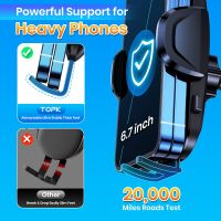 ‘；。【 TOPK Car Phone Holder Stand Gravity Dashboard Phone Holder Mobile Phone Support Universal For  13 12 11