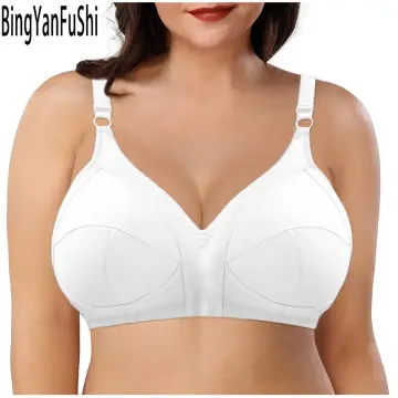 Wholesale top women bras Supportive push up underwire Solid cotton bralette  Sexy big bust 46C 46DD 46E 105C 105DD 105E BH C21
