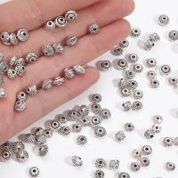 30-50pcs Antique Silver Color Rondelle Spacer Beads for Jewelry Making Beard DIY Earrings Necklace Bracelet Handmade Findings Beads