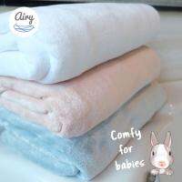 POM ผ้าห่ม AIRY (แอร์รี่) Baby Soft Towels ผ้าเช็ดตัวไมโครไฟเบอร์ ซับน้ำได้ดีเยี่ยม สัมผัสนุ่มไม่ระคายเคือง แม้ผิวเด็กแรกเกิดผ้าห่มเด็ก  ผ้าห่มนาโน