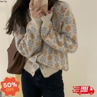 AMA เสื้อคาร์ดิแกน เสื้อสเว็ตเตอร์ผู้หญิง Sweater Eden knit cardigan เสื้อหนาวไหมพรมกระดุมด้านหน้า เสื้อหนาวสไตล์เกาหลี TS860 เสื้อคลุมใส่ในออฟฟิต ส่งฟรี!