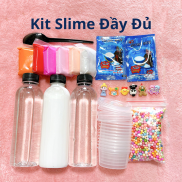 Bộ Kit Làm Slime Bơ Slime Mây Clear Slime Tổng Hợp Món Đầy Đủ Nhất
