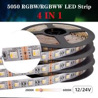 5M/lot 5050 SMD flexible LED Strip light RGBW/RGBWW 4 color in 1 led chip 60Leds/m 300leds DC 12V 24V Waterproof IP30/65/IP67