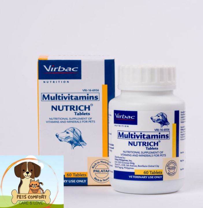 Virbac Nutrich Supplement 60 ( Pets Comfort ) | Lazada PH