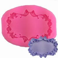 Round retro lace modeling silicone mold manual sugar cake mold baking tool decoration tool clay Bread Cake  Cookie Accessories