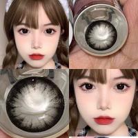 ? บิ๊กอายสีดำ ขนาดตาโต Bigeyes black สายตาปกติ สายตาสั้น ☀️กรองแสง uv (บิ๊กอาย คอนแทคเลนส์ Bigeye)