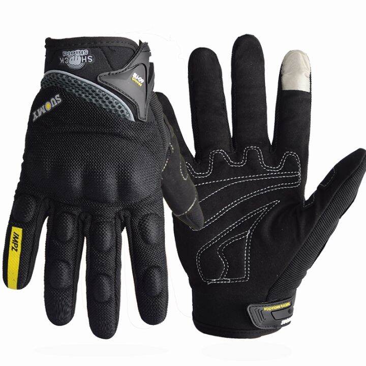 suomy-breathable-full-finger-racing-motorcycle-gloves-quality-stylishly-decorated-antiskid-wearable-gloves-large-size-xxl-black