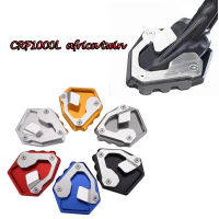 รถจักรยานยนต์ดัดแปลงขาตั้งด้านข้างขยาย Extension Pad Kickstand สำหรับ Honda Crf1000l CRF1000 L CRF 1000L Twin อุปกรณ์เสริม