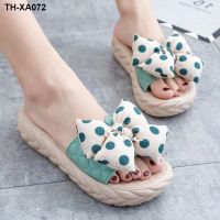 2023 summer net red new high-value quick-drying princess wind foreign style wide feet wear-resistant thick-soled slippers womens outerwear