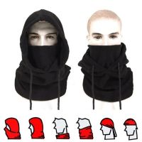 Fleece หมวก Balaclava Halswarmer Hood ฤดูหนาวกีฬาสกี Mannen Vrouwen Tactische Masker Warm Hoofddeksels