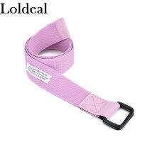 Loldealเข็มขัดผ้าใบชายหญิงแฟชั่นลำลองหัวเข็มขัดสีทึบคู่130ซม