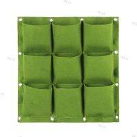 9 Pockets Vertical Wall Hanging Planting Garden Planter Non-woven Fabric Grow Bags Flower Pot Balcony Decoration YB1TH