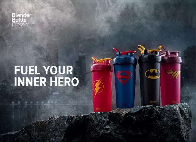 BlenderBottle Justice League Shaker Bottle Classic V1 28 Oz