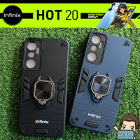 เคส กันกระแทก พร้อมขาตั้งและแหวนแม่เหล็ก สำหรับ Infinix Hot 20