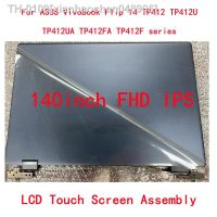 ✈◘♛ xianhaochen048906 14.0 lcd genuíno para asus vivobook flip 14 tp412 tp412u tp412ua tp412fa tp412f série montagem da tela de toque 1920x1080 ips