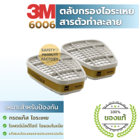 ตลับกรอง 3M 6006 ตลับกรองกันกรดแก๊ส ไอฟอร์มัลดีไฮด์ ไอแอมโมเนีย ไอเม็ททิลลามีน ใช้สำหรับบริเวณที่มีแก๊สและไอระเหยหลายประเภท