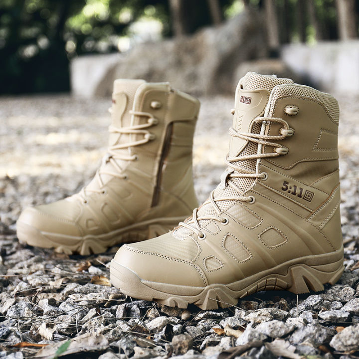 รองเท้าเดินป่ามืออาชีพ-combat-boots-military-ยุทธวิธี-combat-boots-รองเท้าทหารสำหรับชาย-รองเท้าทหาร-men-boots-combat-boots-men-กันน้ำกลางแจ้งเดินป่ารถจักรยานยนต์รองเท้าหนังแท้สีดำกลางแจ้งทหารรองเท้าผู