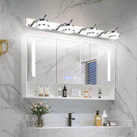 Simple LED Bathroom Mirror lamp For Decorative Mirrors Waterproof Indoor Room Vanity Light Stainless Steel Bathroom Cabinet