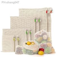 Vegetable Fruit Bag storage Bag Reusable Produce Bags Eco-Friendly 100 Organic Cotton Mesh Bags Bio-degradable Kitchen