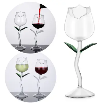 Red Wine Glass,rose Flower Shape Wine Glass,cocktail Wine Juice