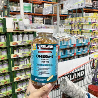 สต็อกแคนาดา Kirkland โครานโอเมก้า-3น้ำมันปลาทะเลน้ำลึกซอฟท์แคปซูล330แคปซูล1200มก.