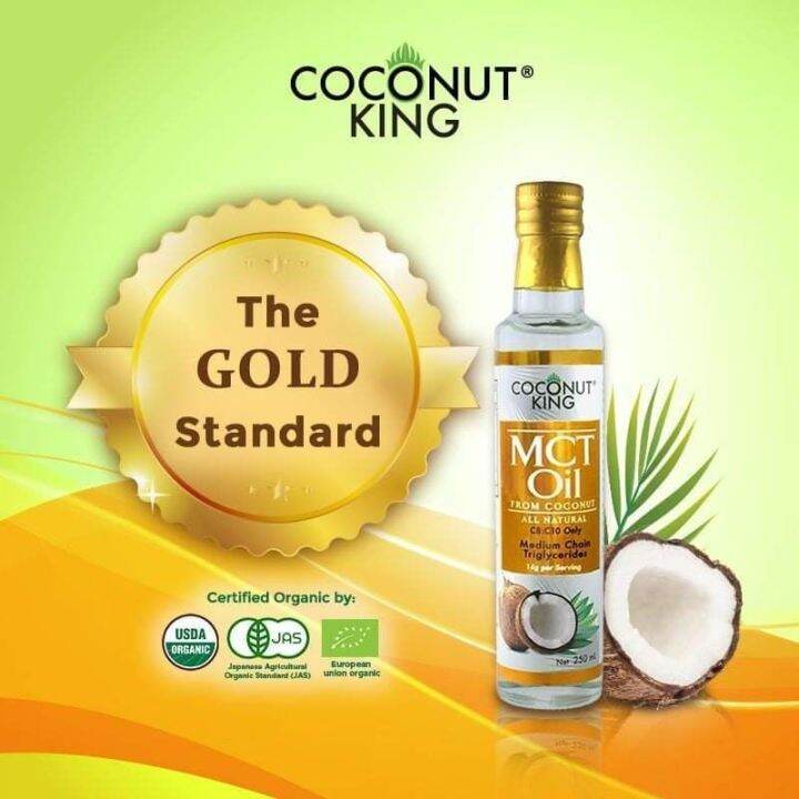 Coconut King 100 Pure and Premium MCT Oil from Coconut Oil 250 mL