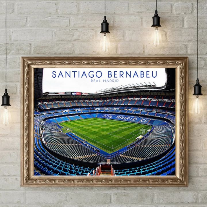 โปสเตอร์สนามฟุตบอลที่มีชื่อเสียงระดับโลกผ้าใบวาดภาพฟุตบอลพิมพ์ภาพ-hd-ศิลปะบนผนังห้องกีฬาของขวัญตกแต่งบ้านห้อง