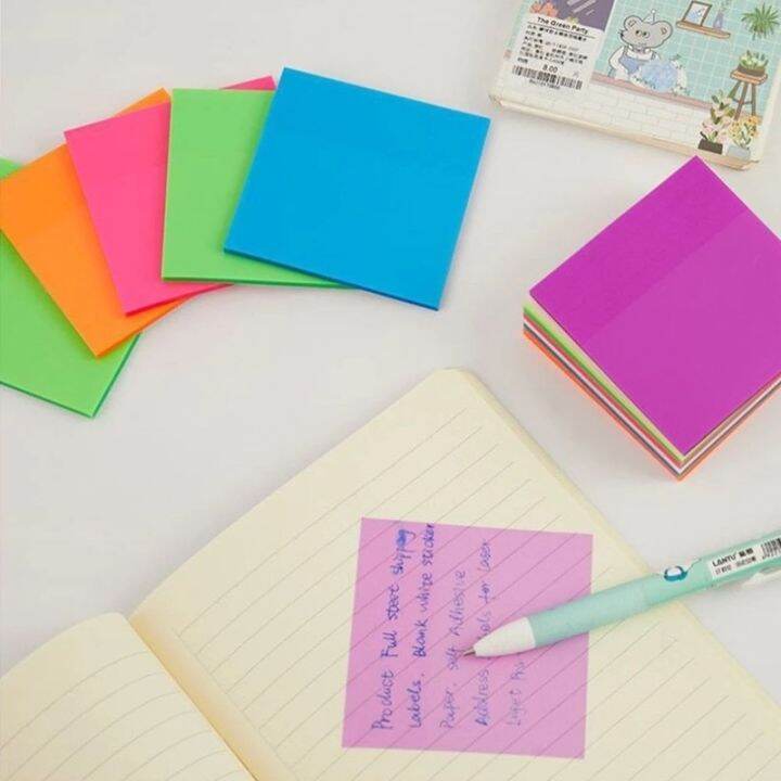 Waterproof Transparent Color Sticky Notes With Sticker Self-Adhesive ...